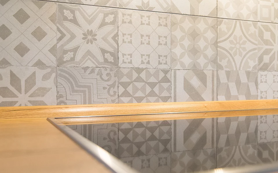 Rückwand Küche in Mosaikmuster