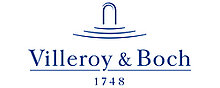 Villeroy & Boch Logo in blauer Schrift als Marke für hochwertige Küchen- und Designprodukte